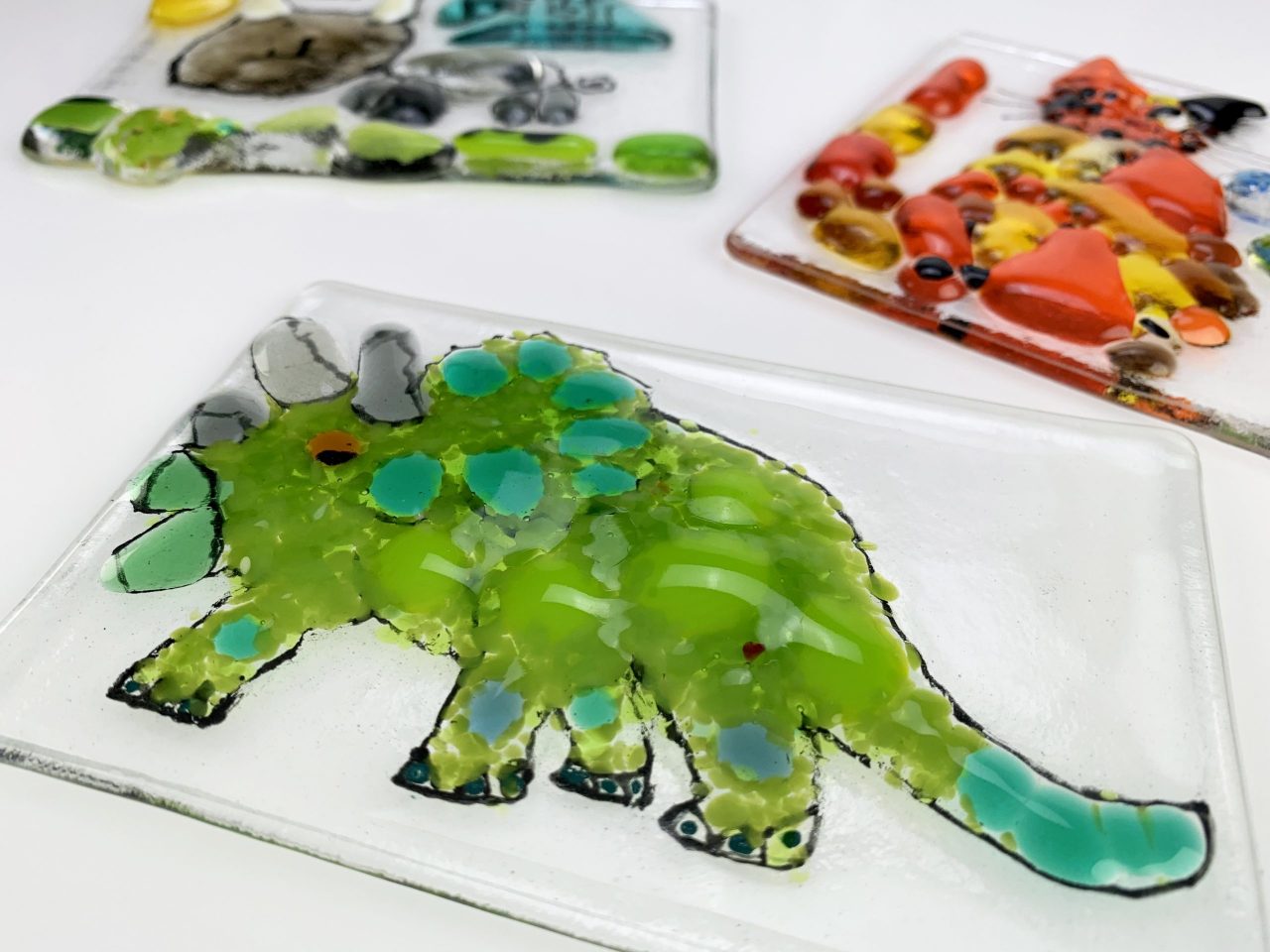 Fused glass workshops – Dinosaur design