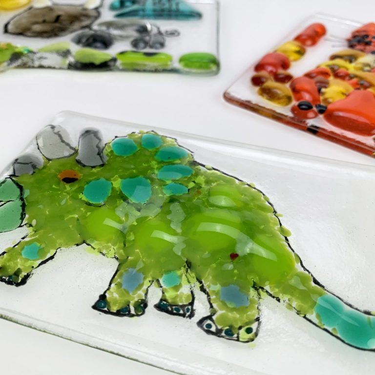 Fused glass workshops – Dinosaur design