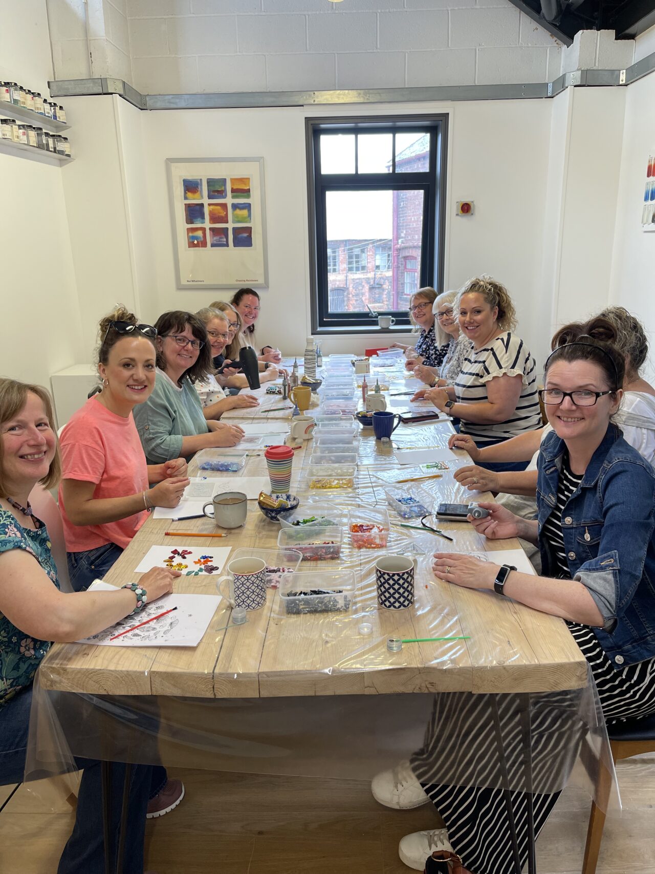 Fused Glass workshop in Jackfield Ironbridge Shropshire