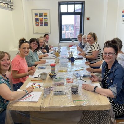 Fused Glass workshop in Jackfield Ironbridge Shropshire