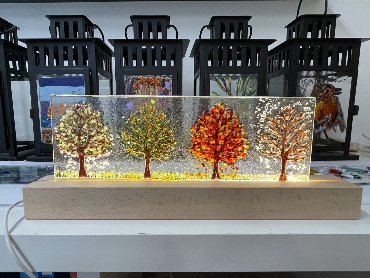 Fused Glass Wave Panel or Lantern Workshop Saturday 13th September 2025 2:30pm - 4:30pm - Image 7