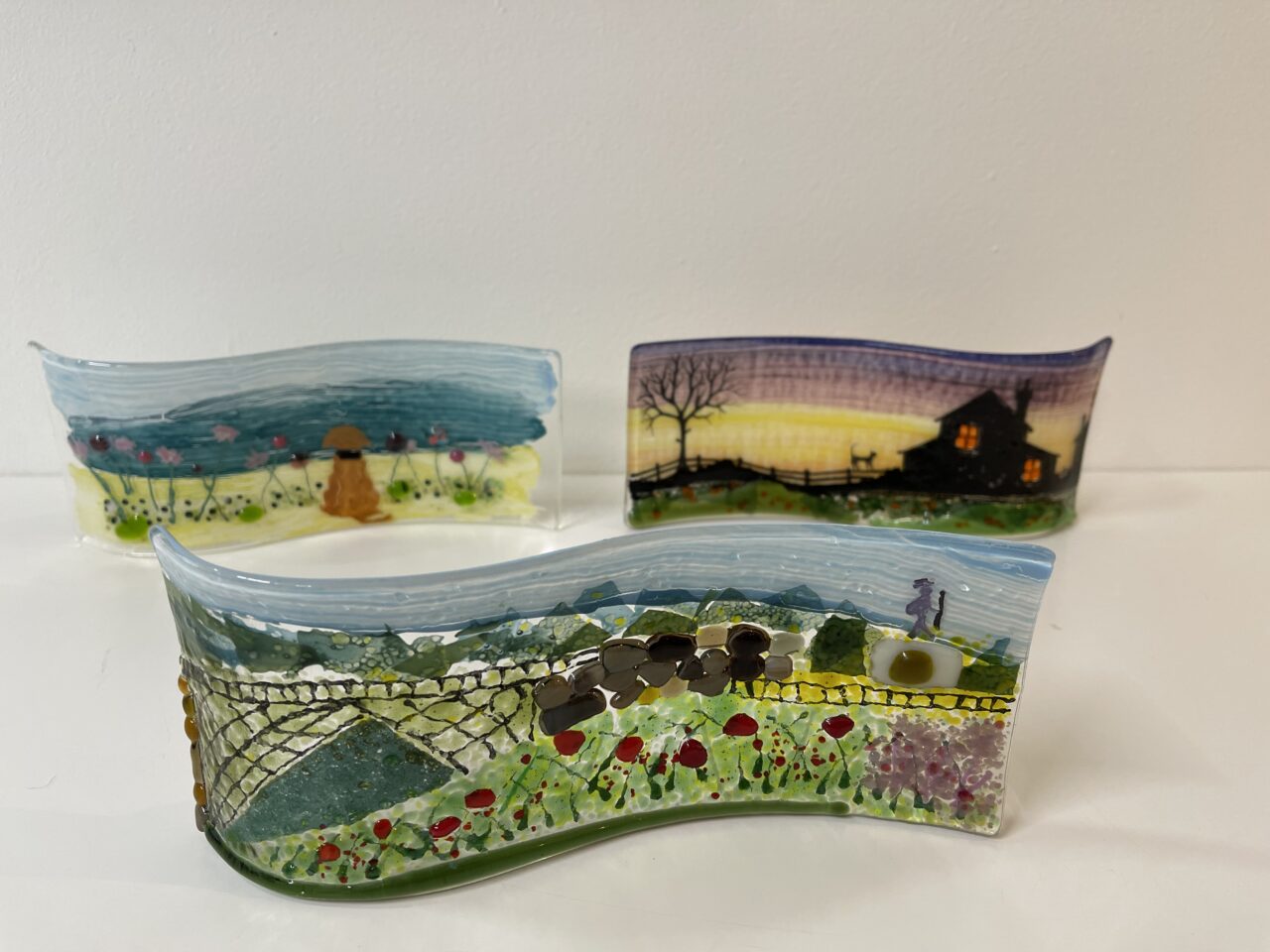 Fused Glass Wave Panel or Lantern Workshop Saturday 13th September 2025 2:30pm - 4:30pm